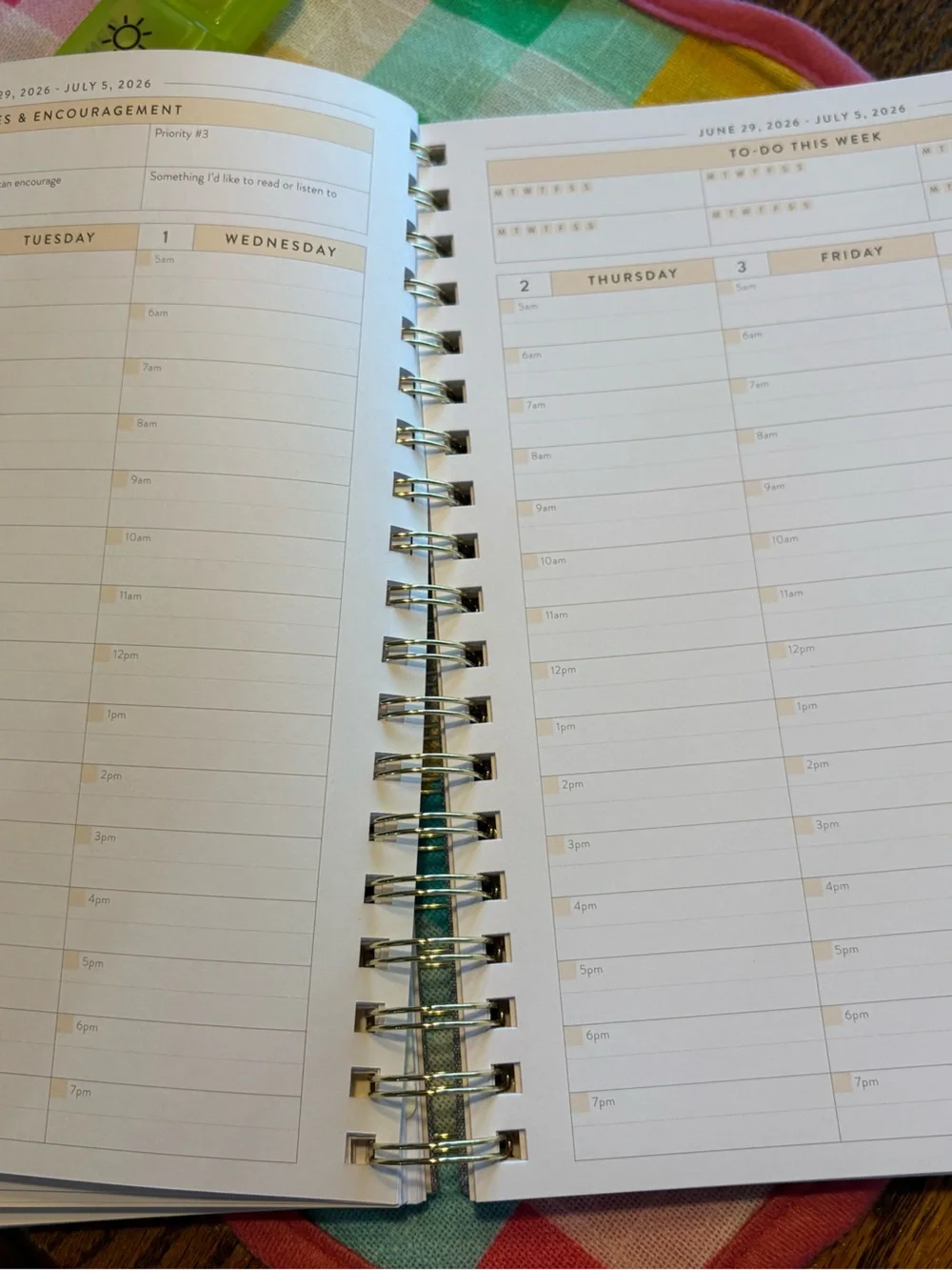 Passionate Penny Pincher Gray 2026 Spiral Work Planner - never used